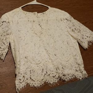 White Lace Shirt